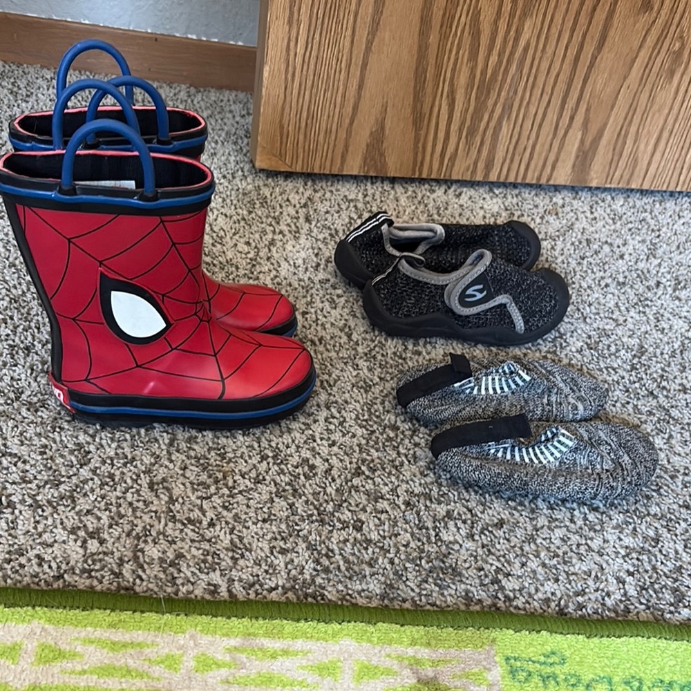 Red Spider-Man Rain Boots for Kids